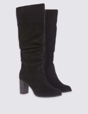 Long Ruched High Heel Boot with Insolia&reg;